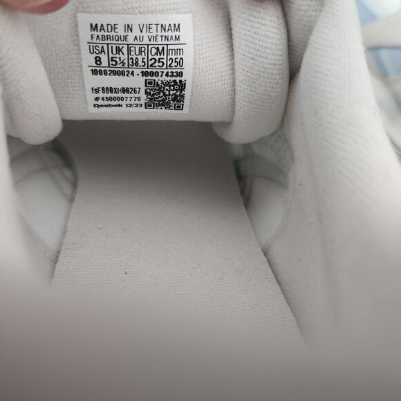 Reebok Women's Classic Nylon Sneaker Size 8 Bone/Pale Blue/Chalk - Picture 11 of 11